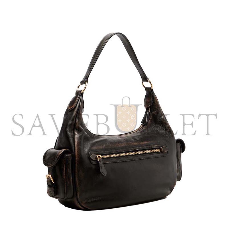 M1v M1v NAPPA LEATHER POCKET TOP HANDLE BAG 5BC189 (38*20*14cm)